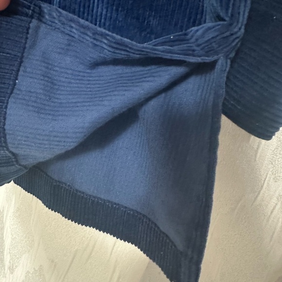 Lauren Ralph Lauren - large Men’s zippered corduroy oversized shacket navy blue - Picture 8 of 8